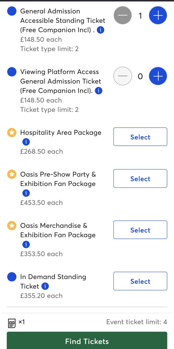 Make it through the #Oasis25 queue and not a ticket to be found...