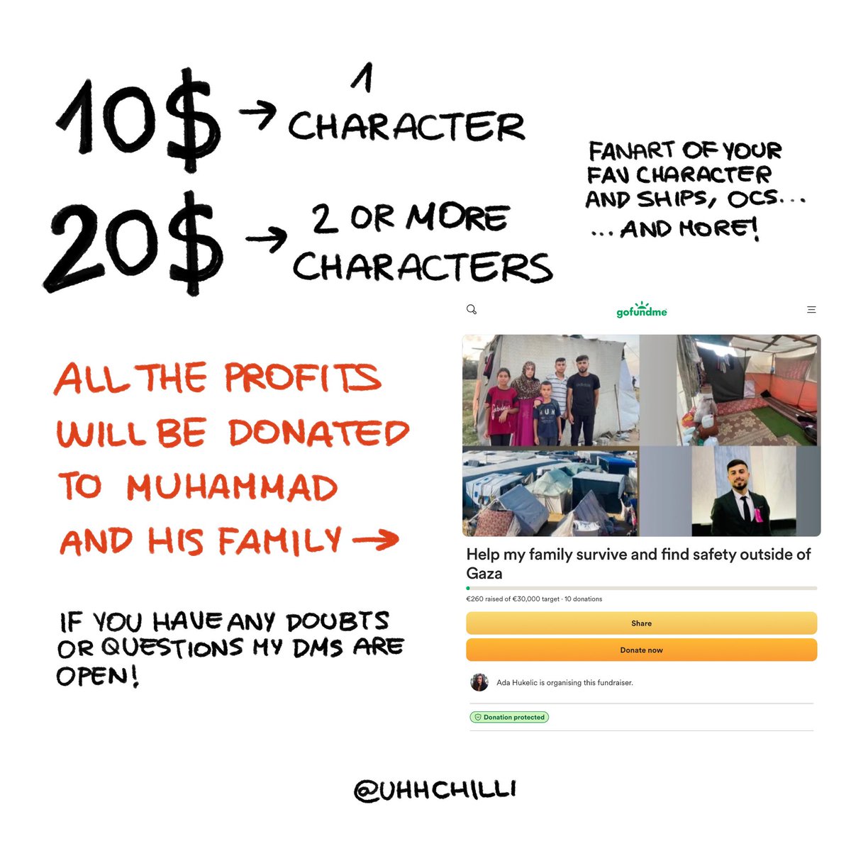 uhhchilli's tweet image. hello people! 💚
i’m doing k0-f1 sketch requests! all the profit will be donated to Muhammad, a student living in G4z4 with his family. donations are slow, so i’ve been trying to help! you can find the link down below
k0-f1: ko-fi.com/uhhchilli