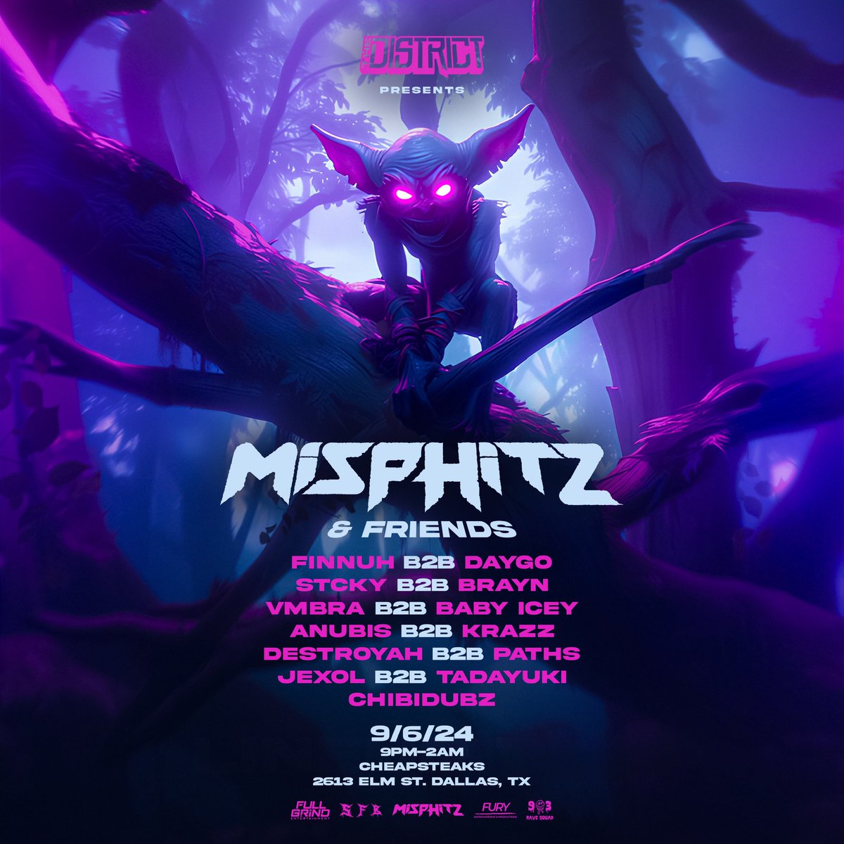 This coming up Friday is <a href="/Misphitzdub/">Misphitz</a> &amp; Friends at Cheapsteaks 😈😈🕺🏼

Tix: eventbrite.com/e/misphitz-fri…