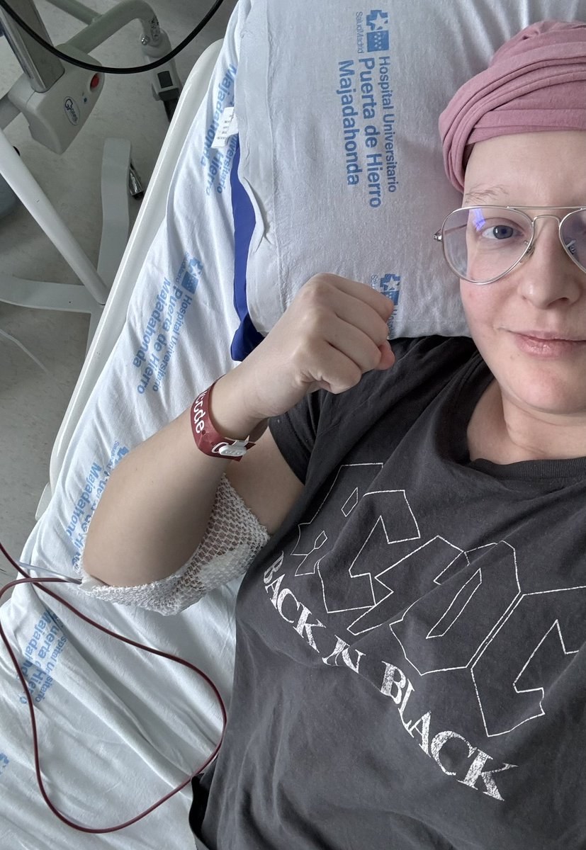 This was me 6 months ago fighting cancer. Today I’m healthy, out of the hospital and recovering from treatment, and making the most of my time ❤️
