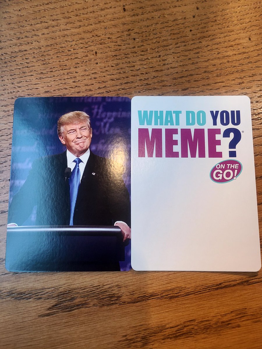 asoderstrom23's tweet photo. This good man made it into a What Do You Meme? game! Lol 😆 congrats! #DonaldTrump https://t.co/fHm74VKcM5