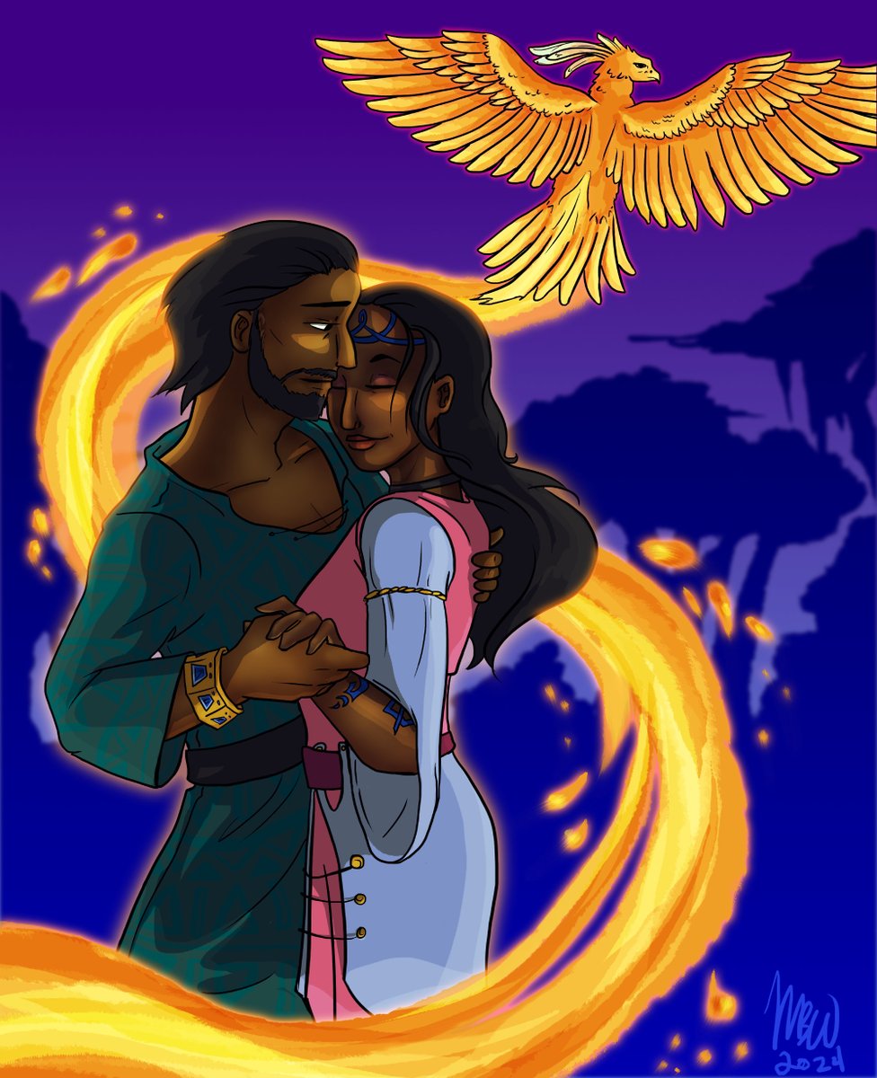 Prince Taravar and Princess Karanna sharing a sweet dance in the light of a phoenix 😍
