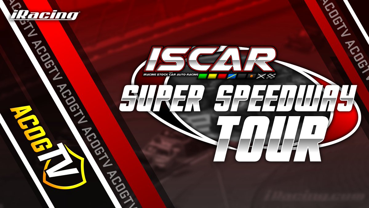 iscar_online's tweet photo. The iSCAR Super Speedway Tour kicks it off at Daytona for 60 laps of action !! See you for a fun one as we kick it off for 150 miles. #iRacing #NASCAR #SimRacing https://t.co/c92FBN0bjN