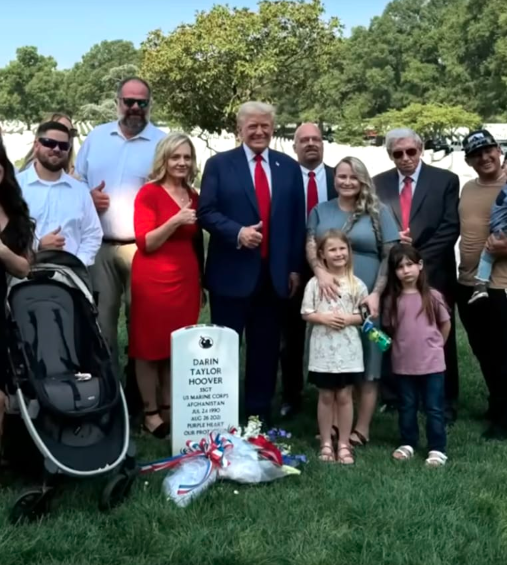 What a fucking disgrace. I can't believe any veteran would vote for this ghoul.