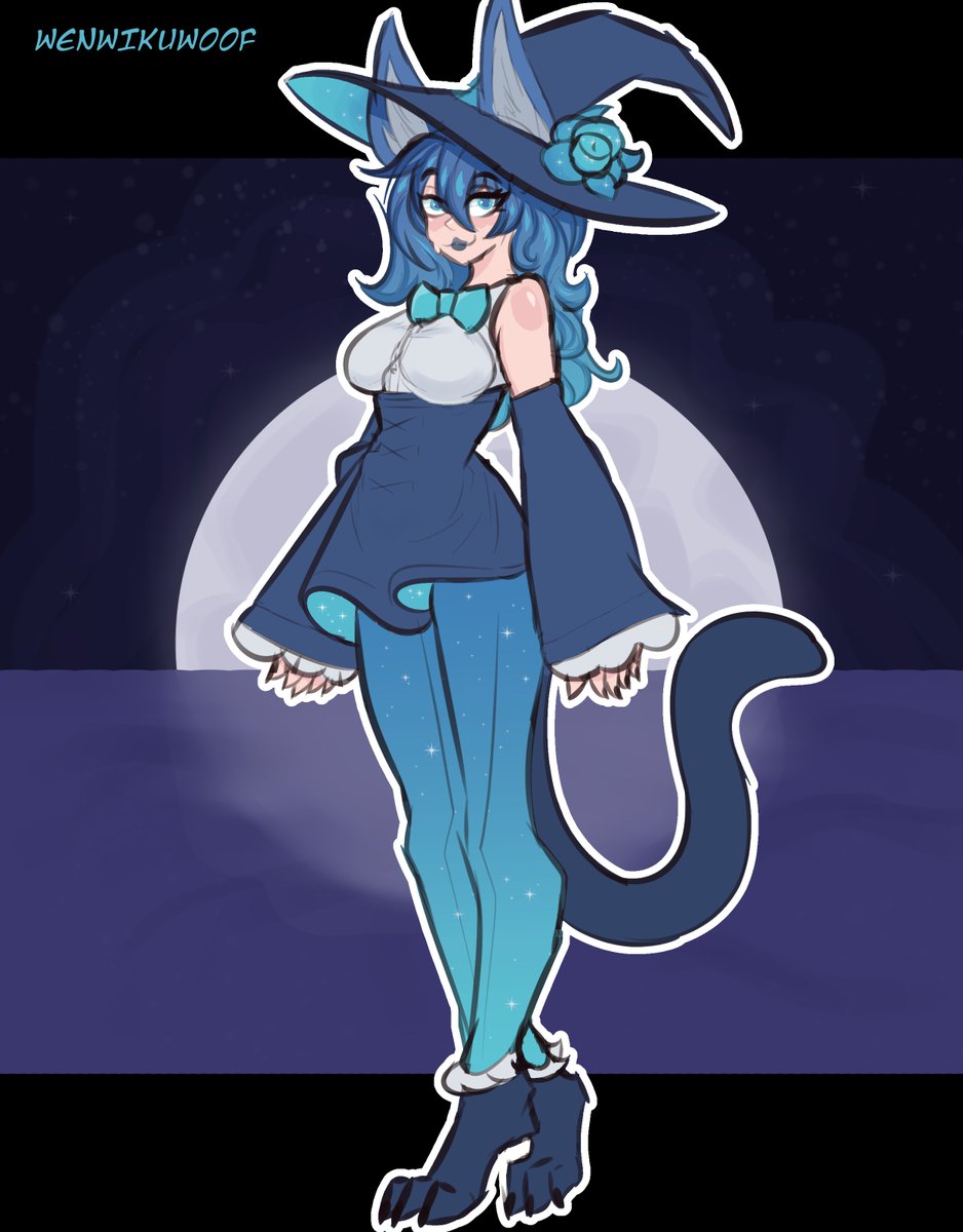 Yearnwolf's tweet image. a serval sorcerer named Aysha

she casts spells and kisses a girl as a hobby