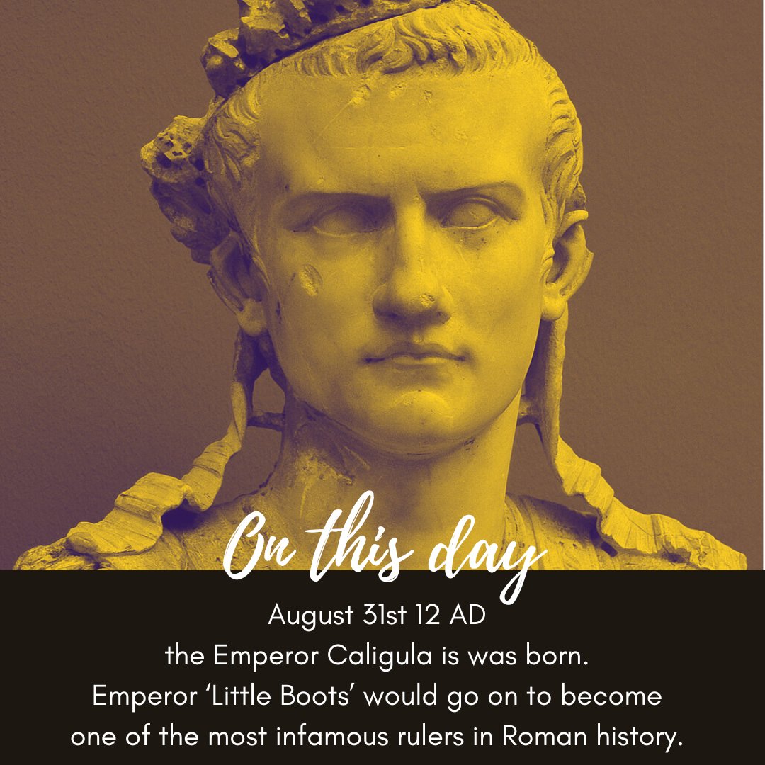 On this day in 12 AD, the Emperor Caligula was born. Emperor 'Little Boots' would go on to become one of the most infamous rules in Roman history. Discover his story in our Ancient World Stark Family episodes. Listen here: bit.ly/3kvS6hl