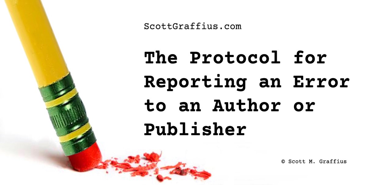 ScottGraffius's tweet photo. Exorcising Errors: Your Guide to Politely Nudging Authors and Publishers

🔗 https://t.co/QeLiimxIzF

#Author #Writer #Books #AuthorOutreach #LiteraryCorrections #ProofreadingPeeps #WriteRight #PublishingPros #ReaderFeedback #ErrorEradication #ManuscriptMistakes #BookishBlunders https://t.co/3pkWuV6Sqf