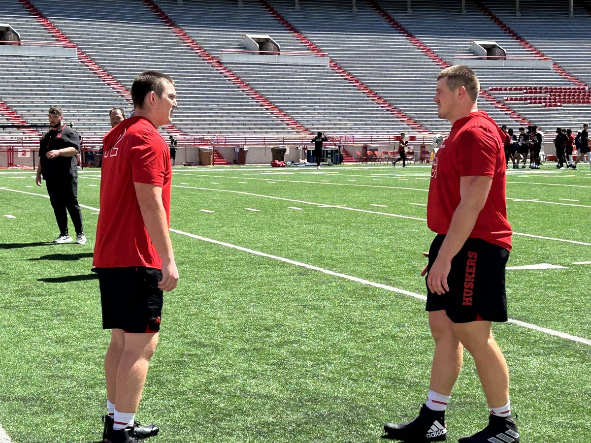 Steve Marik (@steve_marik) on Twitter photo Couple true freshmen OL in Gibson Pyle, left, and Grant Brix. Couple true freshmen OL in Gibson Pyle, left, and Grant Brix.