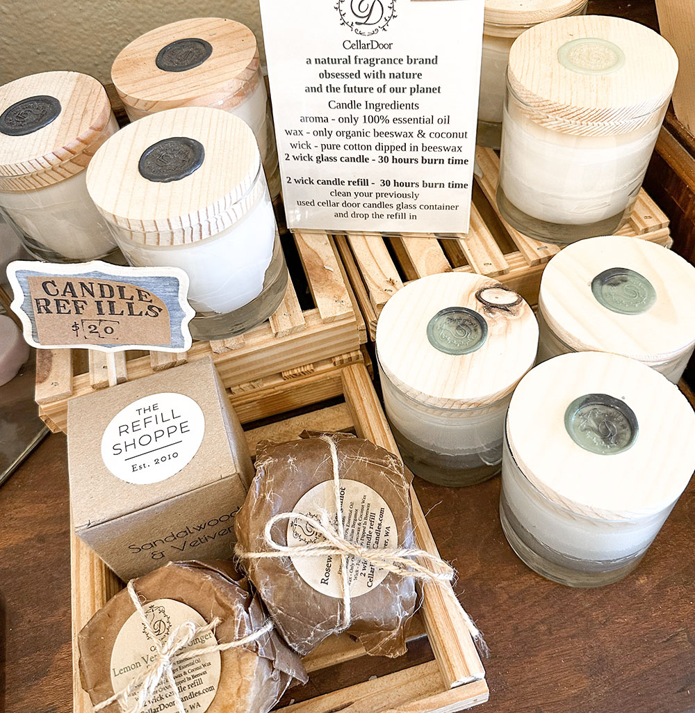 TheRefillShoppe's tweet photo. Our candles are scent-sational 🕯️💫 https://t.co/A8zv0Gixb7