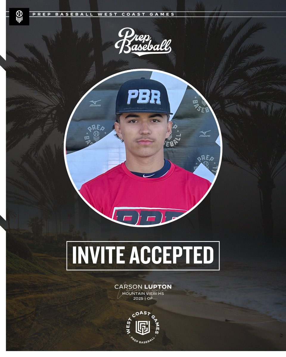 Prep Baseball Idaho (@prepbaseballid) on Twitter photo ๐๐๐๐ ๐๐๐ฌ๐ญ ๐๐จ๐๐ฌ๐ญ ๐๐๐ฆ๐๐ฌ
'25 OF Carson Lupton (Mountain View) has accepted his invite to the 2024 West Coast Games in SoCal.
2x Idaho State Games participant and attended the West Coast Games last summer, as well.
๐ค loom.ly/2WB-qEI | <a href="/cjlupton4/">Carson Lupton</a> ๐๐๐๐ ๐๐๐ฌ๐ญ ๐๐จ๐๐ฌ๐ญ ๐๐๐ฆ๐๐ฌ
'25 OF Carson Lupton (Mountain View) has accepted his invite to the 2024 West Coast Games in SoCal.
2x Idaho State Games participant and attended the West Coast Games last summer, as well.
๐ค loom.ly/2WB-qEI | <a href="/cjlupton4/">Carson Lupton</a>
