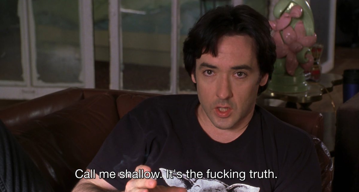 High Fidelity (2000)  dir. Stephen Frears