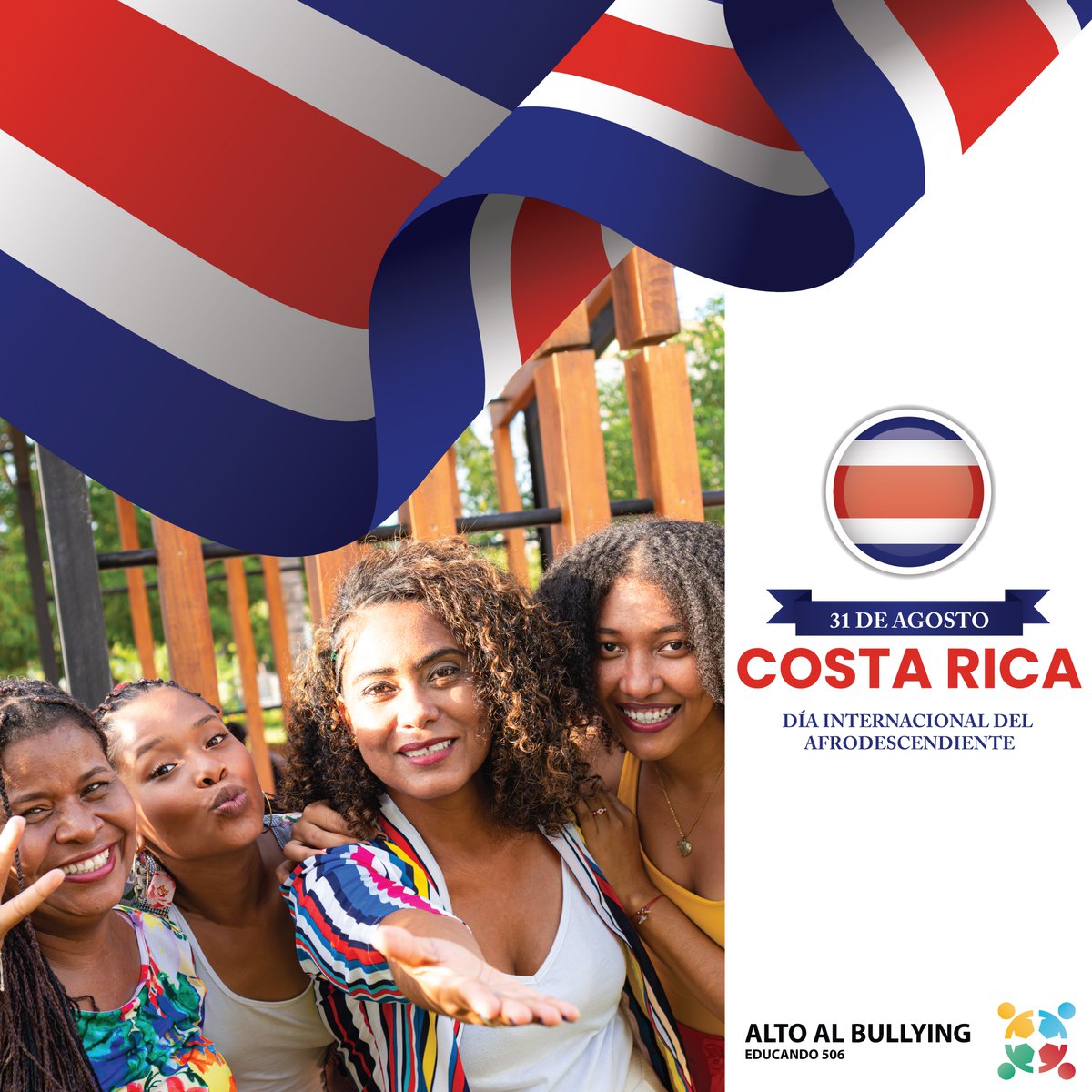 educando506's tweet image. Día Internacional de los Afrodescendientes: Unidos contra el Bullying

Hoy celebramos el Día Internacional de los Afrodescendientes, una fecha para honrar la rica historia, cultura y las innumerables contribuciones de la comunidad afrodescendiente en Costa Rica y el mundo. 🌍✨