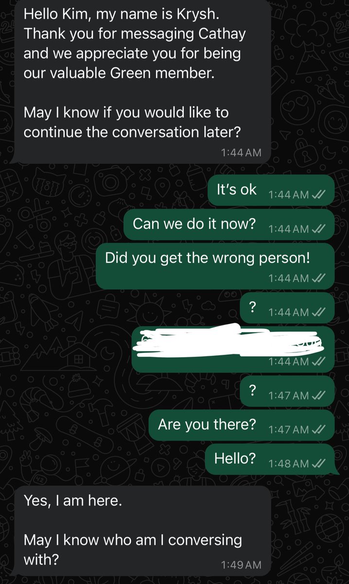 tboons's tweet photo. @cathaypacific @cathaypacificUS if there is anything, it’s the offline service that Cathay lacks behind its competitors. Definitely not a 5 stars airlines. 15 mins and still nowhere in a chat https://t.co/NUP5UdHLwa