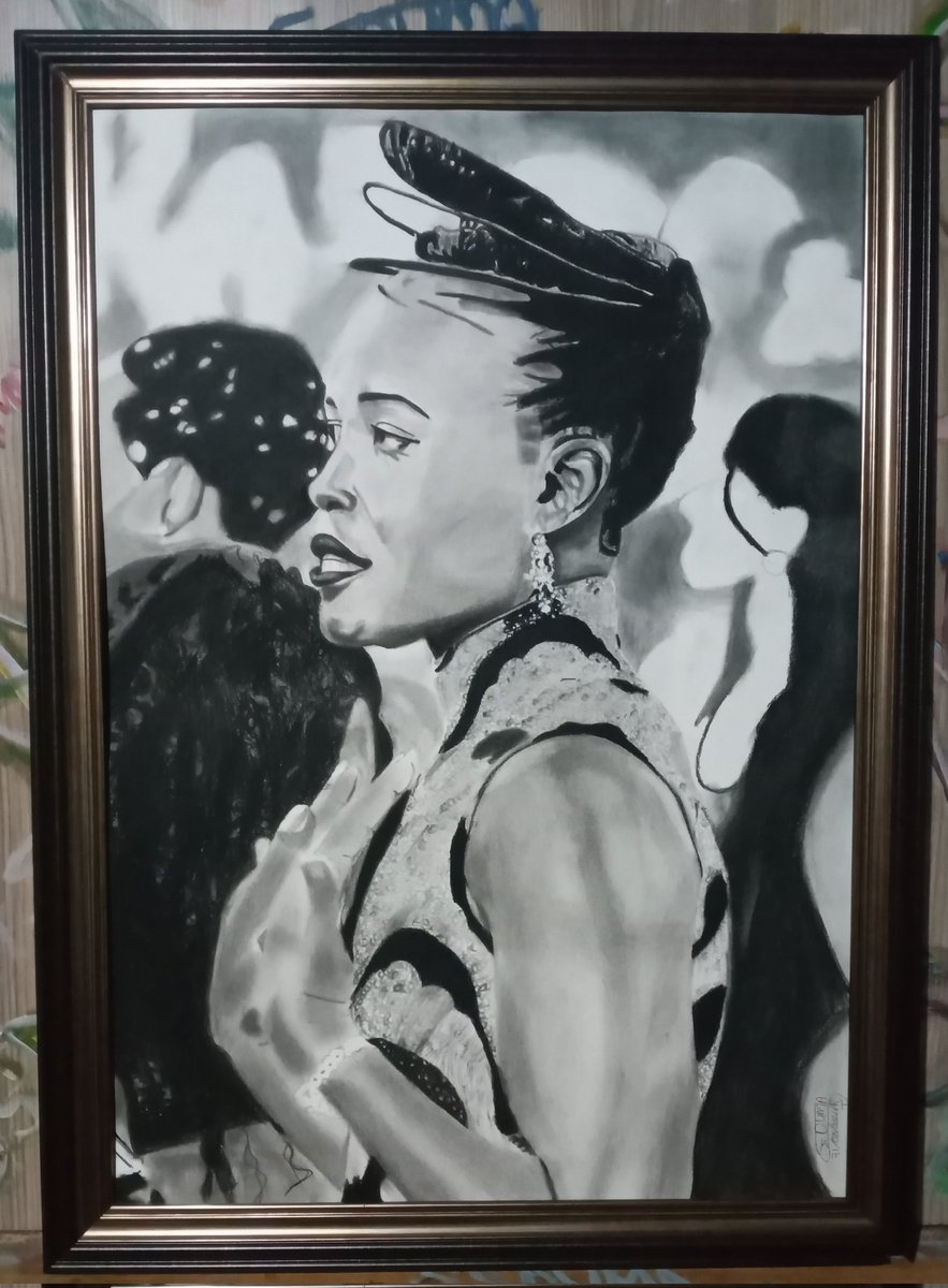 SSDumaArt's tweet photo. I am glad that I have finished my @Lupita_Nyongo drawing✍🏾✏️. #SSDumaPencilDrawing #CelebDrawingByDuma https://t.co/nsPmHf8eR1