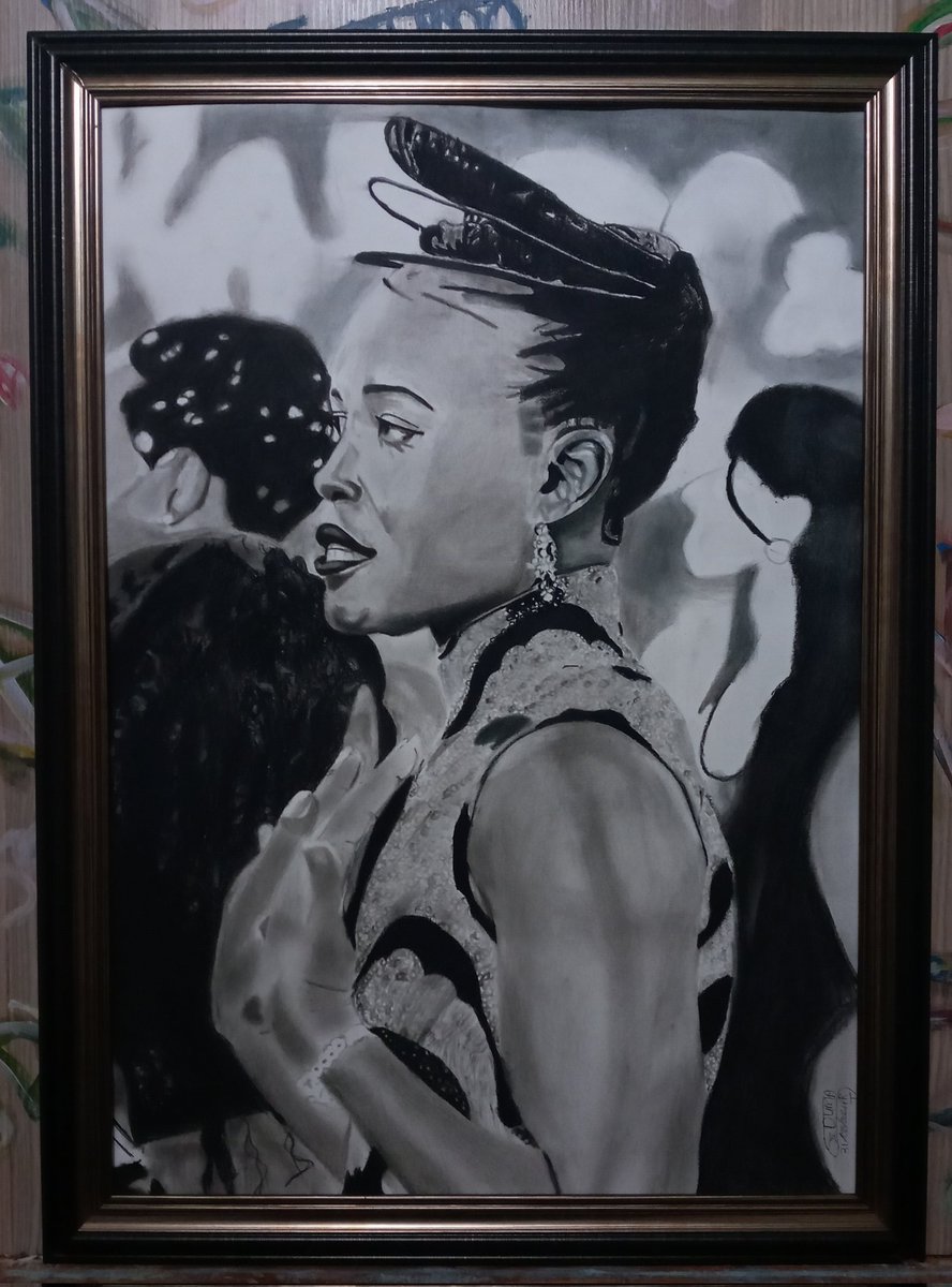 SSDumaArt's tweet photo. I am glad that I have finished my @Lupita_Nyongo drawing✍🏾✏️. #SSDumaPencilDrawing #CelebDrawingByDuma https://t.co/nsPmHf8eR1