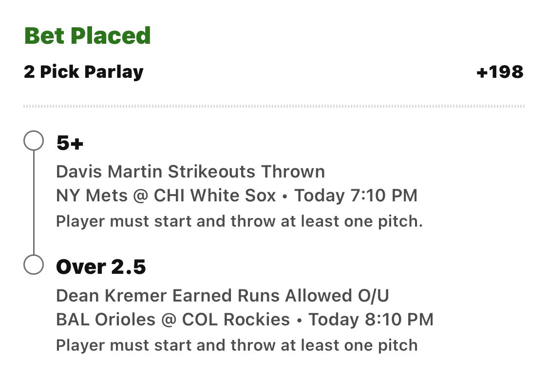 HeresACupofJoe's tweet image. #potd

A fade of Dean Kremer and Davis Martin

I’m fading this grand against #Grimace every chance I get.
#itiswhatitis #gamblingcommunity

Secondly, I will fade overrated pitchers that can certainly prove me wrong, but, fuck overrated pitchers in THE hitters park.

#rockies vs