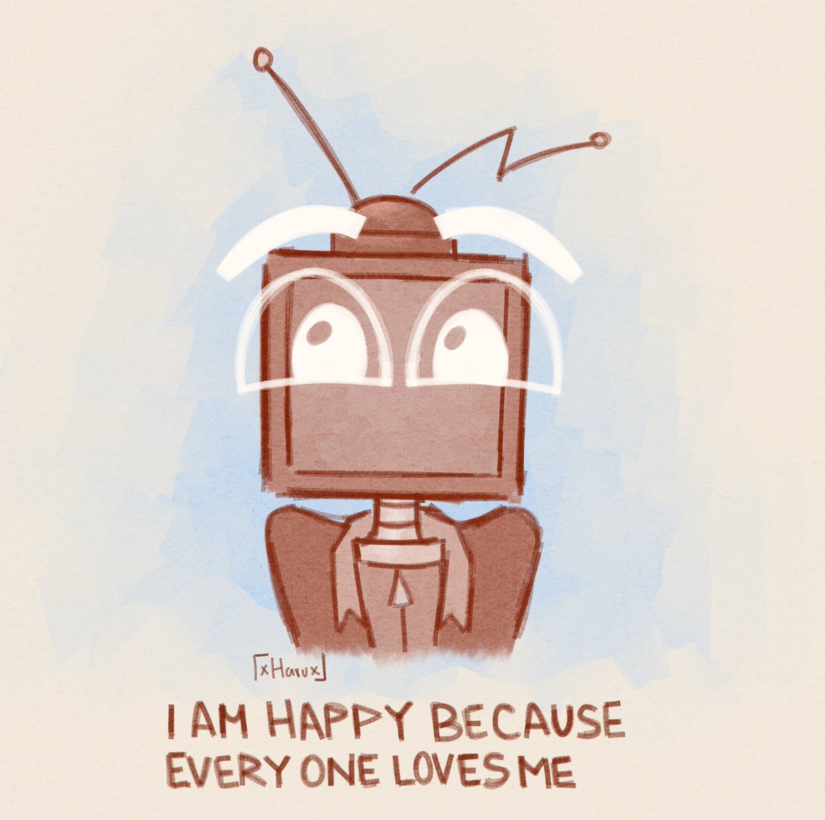 haruizbraindead's tweet image. el directo en el canal de tv nauta me hizo dar ganas de hacer un dibujito basado en esa pintura con el tv c:

 [@NautTv #Tvnauta]