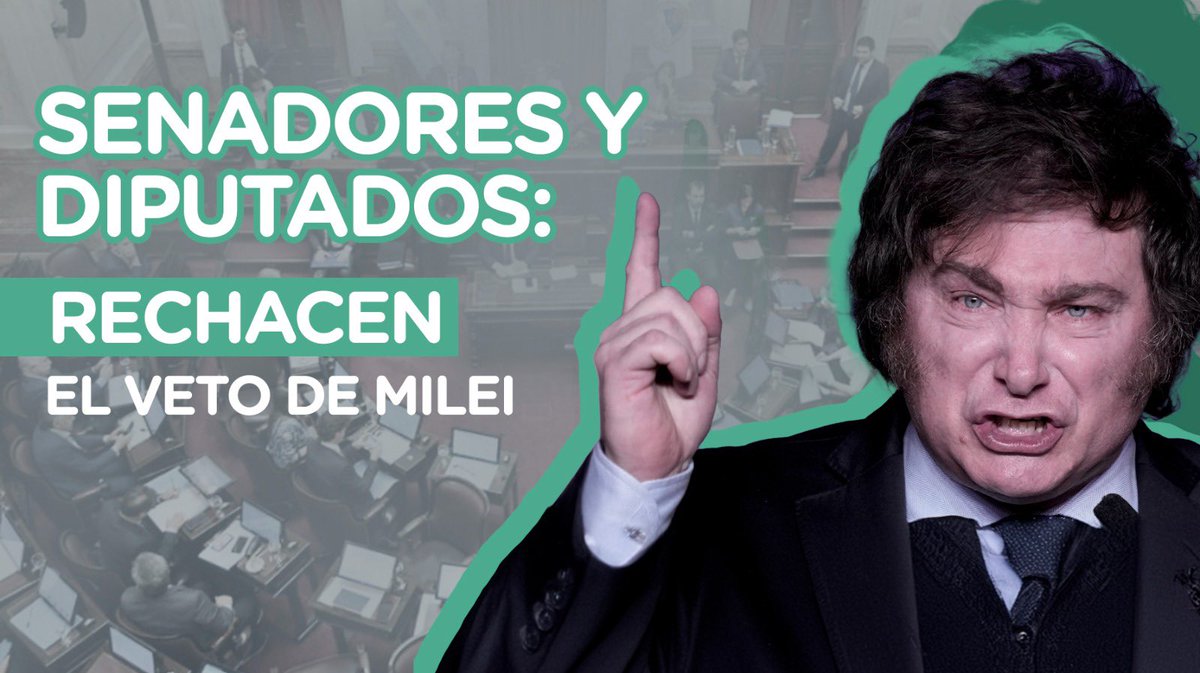 confianzapubli's tweet photo. DIPUTADOS Y SENADORES RECHACEN EL VETO 

Suma tu firma y compartí 👇🏼

https://t.co/6ycfrkR9JK

#NOALVETOALOSJUBILADOS https://t.co/3T3F9e61tZ