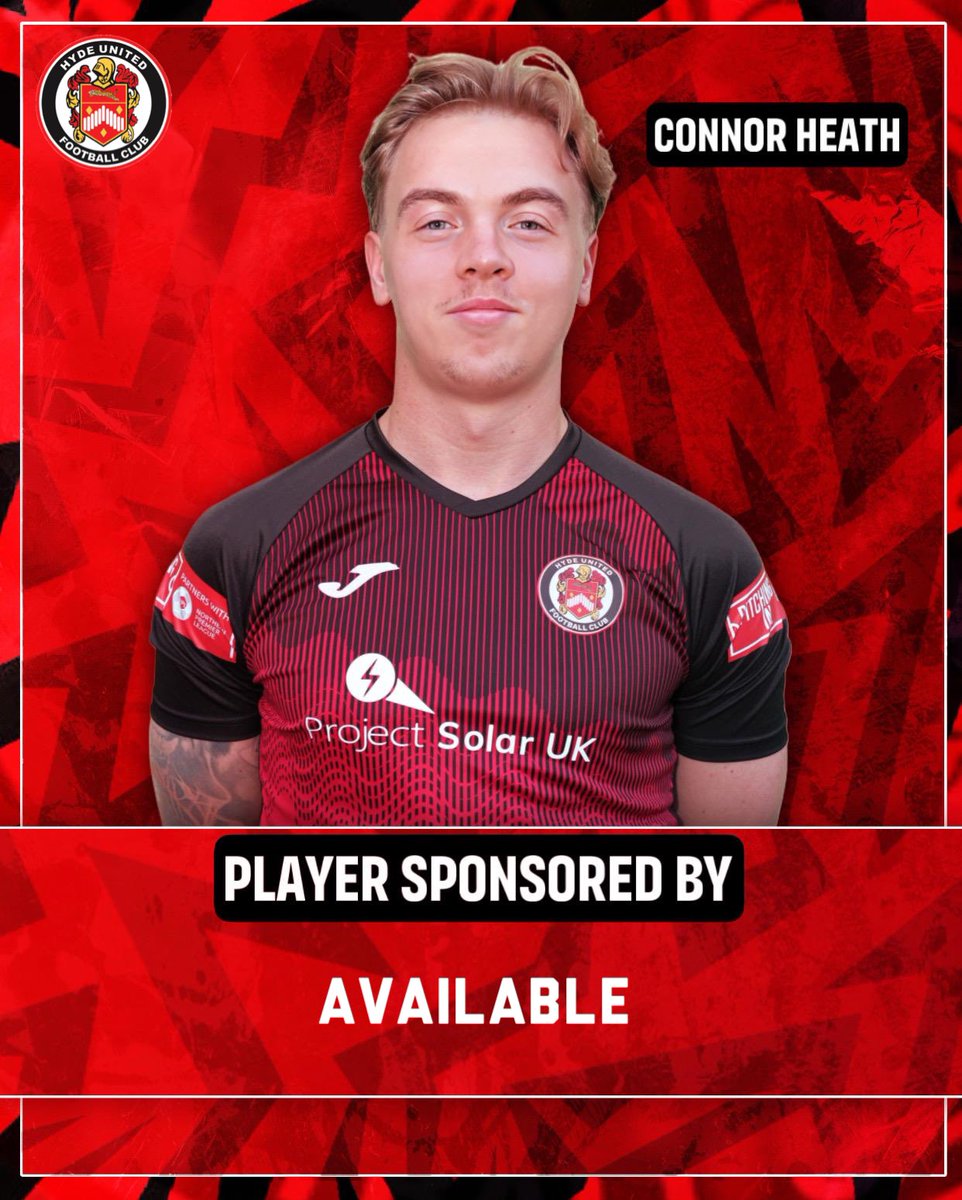 hydeunited's tweet photo. MOTM - Another two goals for our number 9 Connor Heath as he takes this afternoon’s award 👏🏻 Connor is sponsored by Jake Moran (we just haven’t updated the graphic yet!) 

#TigersHyde https://t.co/T56unjLyt5