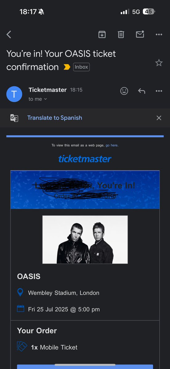 MCBiebsSupport's tweet photo. No me pregunten COMO pero lo logré. Entrada para el #oasis2025 EN MIS MANOS🥹❤️ https://t.co/zhTh8eYVIq