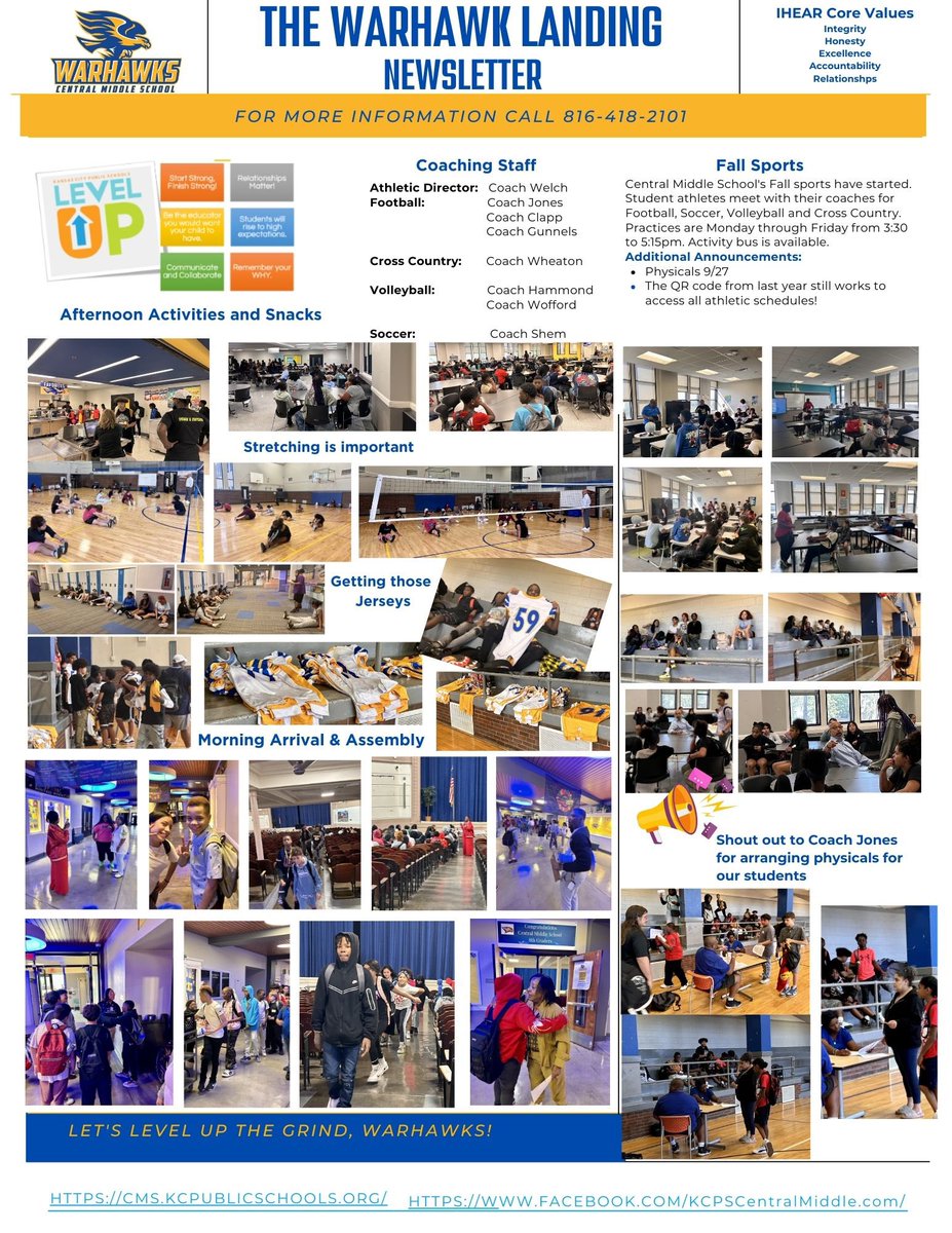 Here is the latest edition of the #warhawklanding 💙💛
#cmswarhawks
#thegrindneverstopstwoppoint0 
#grindharder
#kcps
Read more at: canva.com/design/DAGPC54…
