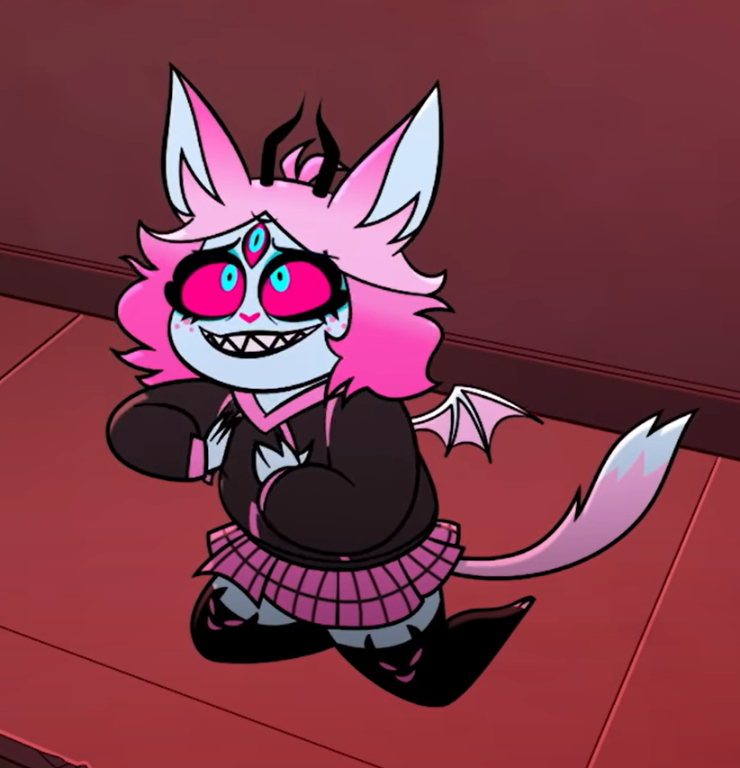 Welp, now we have TWO "deranged-fan" characters in Helluva Boss. Except one actually looks cute af.