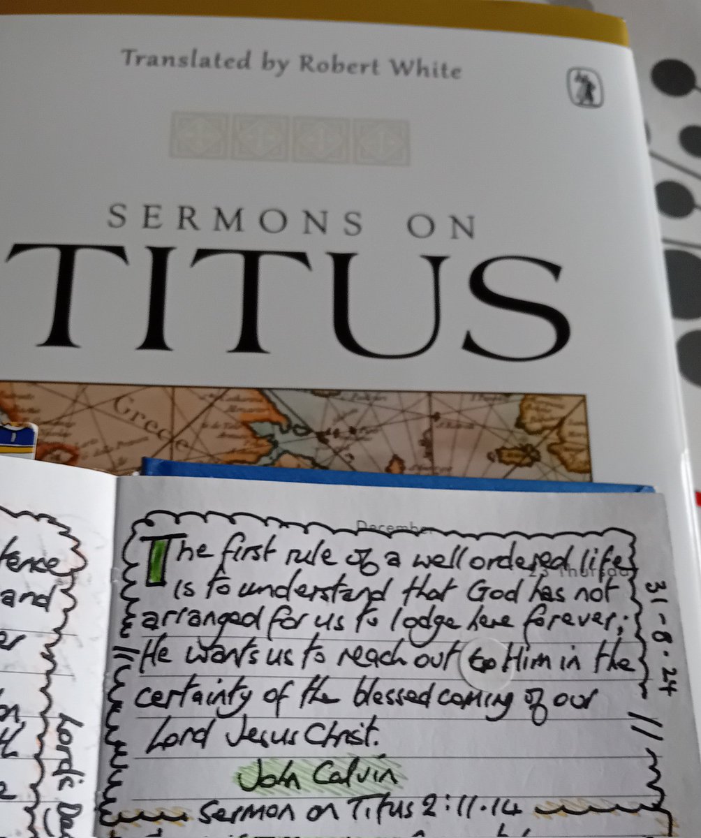 weecalvin1509's tweet photo. John Calvin on how understanding the Blessed Hope of Christ's return leads us to have a well ordered life. A #thoughtsbook entry drawn from his sermon on Titus 2:11-14

#RealMeat #NoFluffStuff https://t.co/smCT6GAlXK