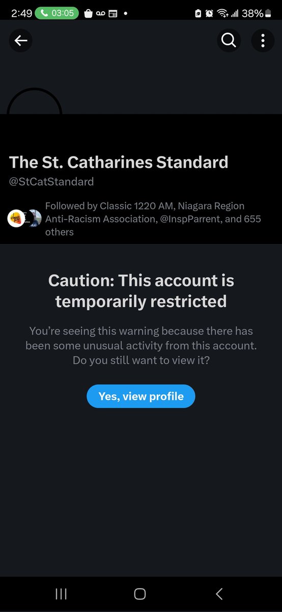 .<a href="/TwitterCanada/">Twitter Canada</a> this ia ridiculous. The  page of the <a href="/StCatStandard/">The St. Catharines Standard</a> is restricted for....posting the news. 🙄

X keeps getting worse.