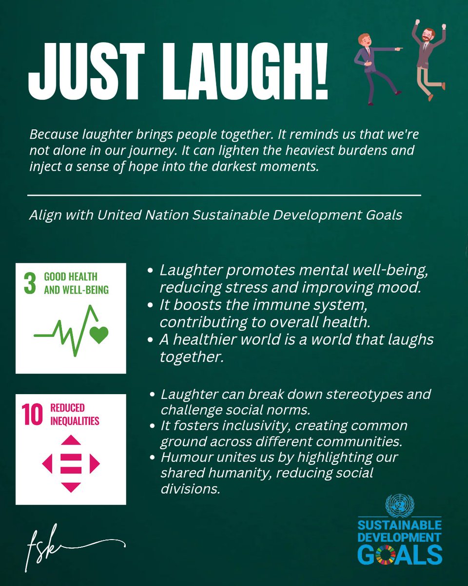 realFaisalKhan's tweet photo. Laughter transcends culture, age, and status. It connects us, lightens our burdens, and brings hope in difficult times.
#justlaugh #laugh #sdgc #un #UnitedNations #fsk #bytecast #culture #people #SustainableDevelopment #SDG https://t.co/QpekGtg191