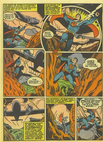 Imagen parte del Action Comics Vol. 1 #52
Septiembre de 1942, arte de John Sikela