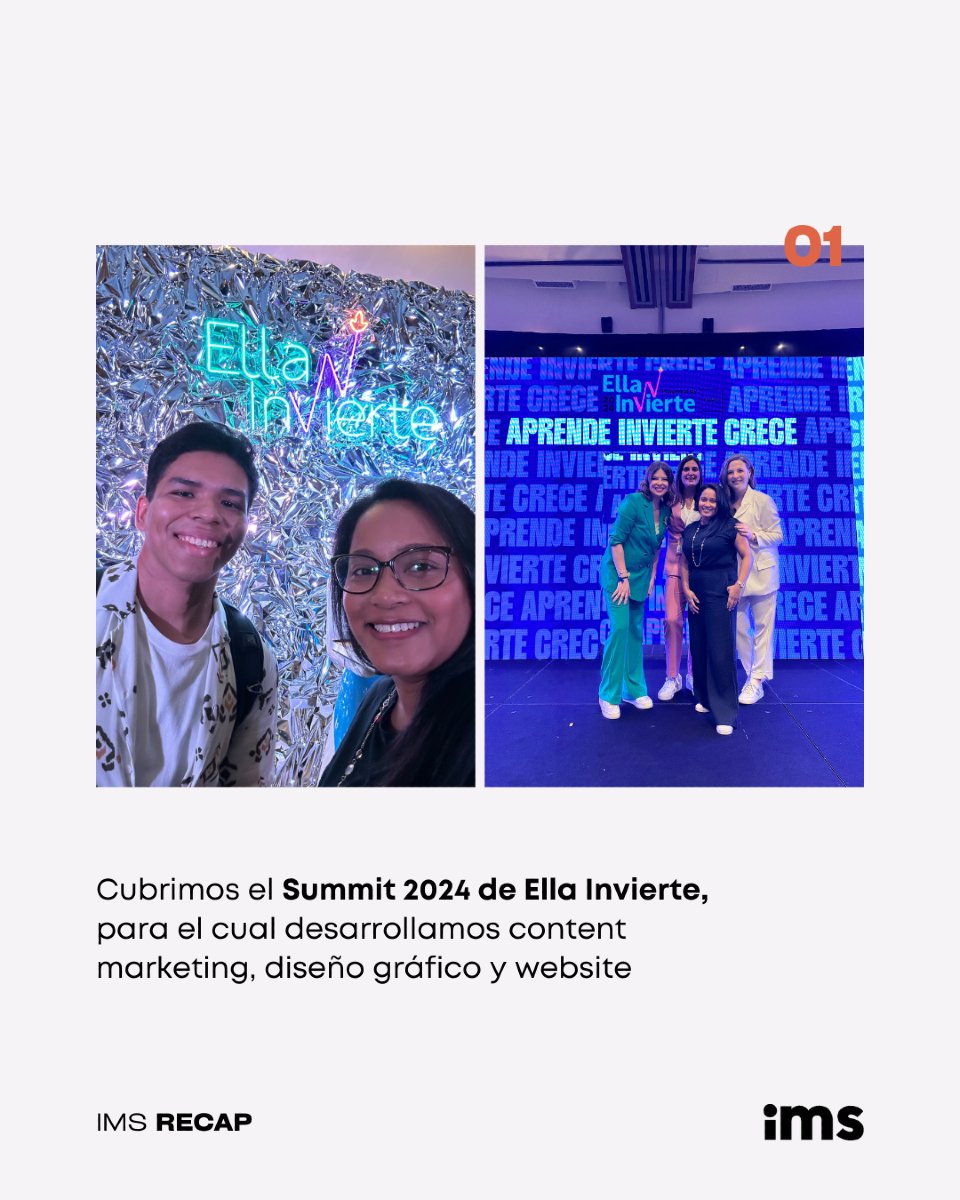 ImpulsoMS's tweet photo. En nuestro #ImpulsoRecap💡de agosto, te mostramos algunas de las cosas que impulsamos🚀

Cubrimos el Summit 2024 de Ella Invierte 💸
Realizamos sesiones de fotos y creación de contenido para nuestros clientes.💃🧹
Rebranding y diseño de presentación corporativa para Adminsen.🍜✨ https://t.co/1Keei8EFBM