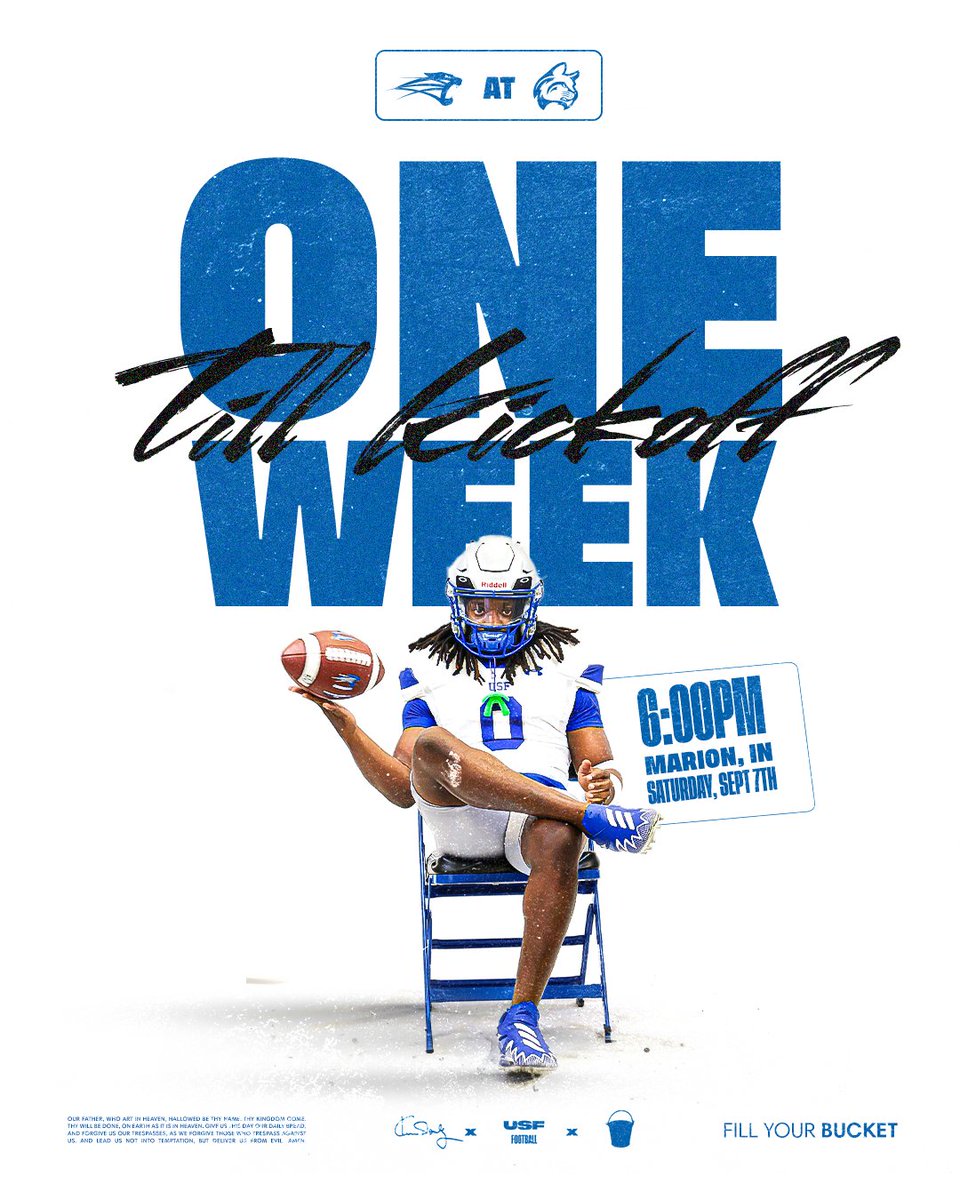 In just one week. It becomes real. ⏳

One week till we kick off the season opener at 6:00 PM in Marion.

#GoCougs🐾 | #FillYourBucket