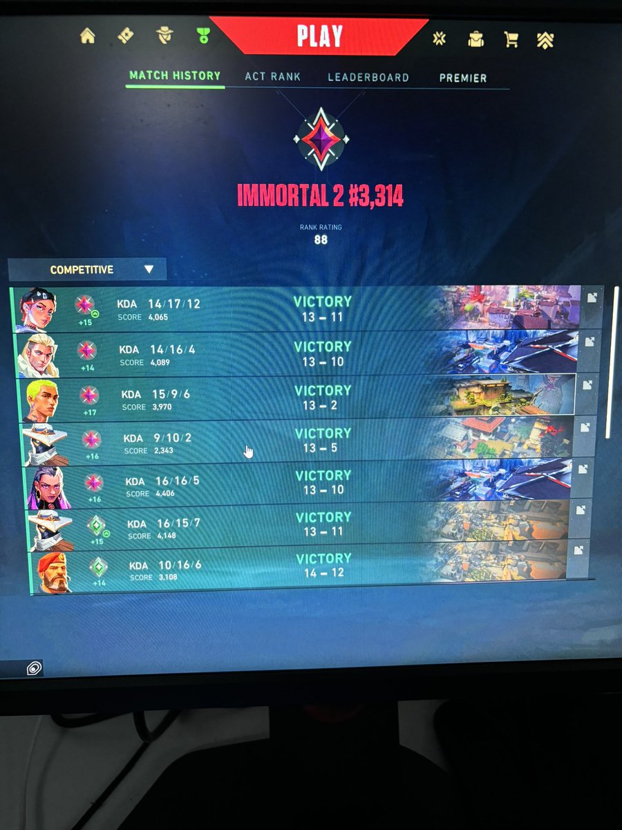 raj_fps's tweet photo. Finally some wins after ages of losing back n forth. Tried Singapore but ultimately reached my new peak on Mumbai server only. LFT btw. #LFT #VALORANT #vct #apac https://t.co/CzTekrxiIE