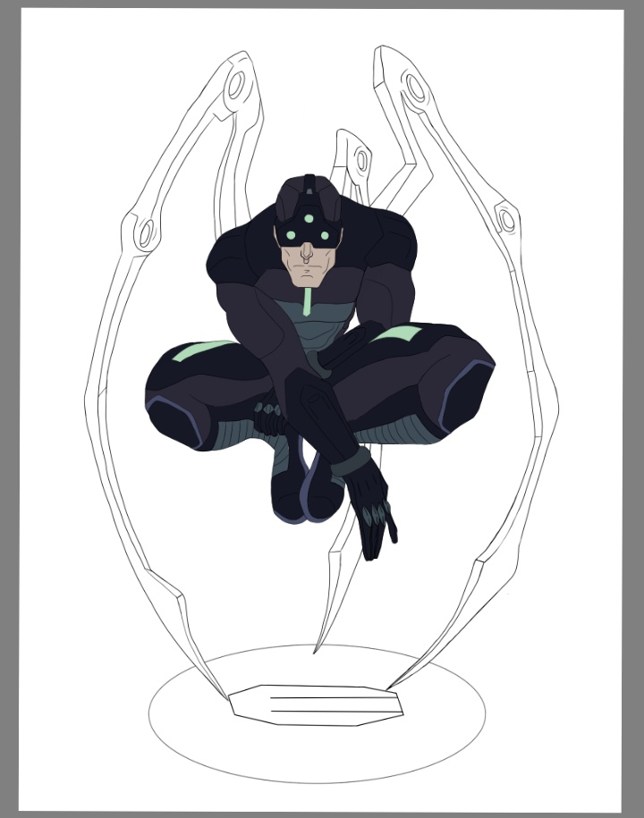 WolfPrime666's tweet photo. Eeemm, I am coloring this fanart that I left pending two months ago... Homage to the Civil War Iron-Spider cover but in the Captain Laserhawk Universe... Of course I would be drawing Sam Fisher again.๐ฅบ๐๐๐๐ค๐๐ค #CaptainLaserhawk #SplinterCell #SamFisher #R6Zero #R6Siege https://t.co/eCDfcuDcop
