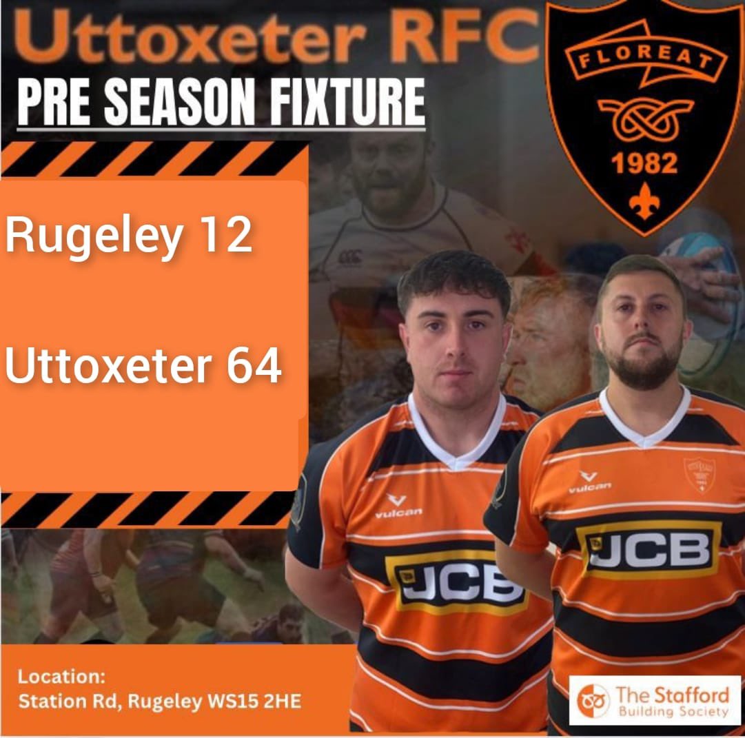 No better way to head into the new season than a big win against local and league rivals away from home. 

A combined squad turned up to Rugeley anxious to show that the game against Stafford wasn't a fluke, and beat Rugeley with 10 trys to 2. 

#OneClub