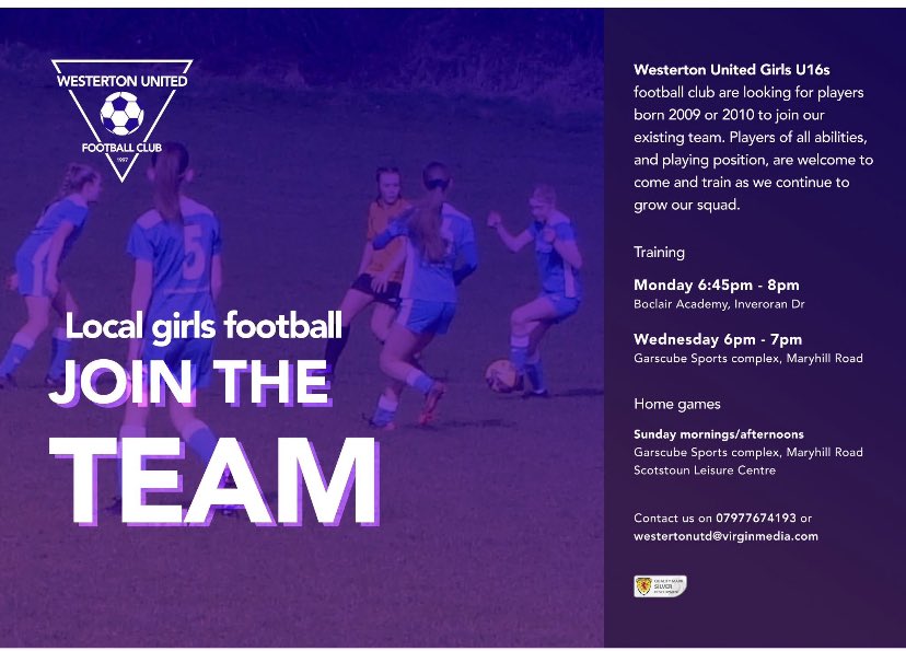 Westerton United Football Club (@westertonunited) on Twitter photo 
