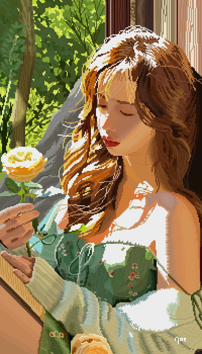 This one took quite some time.  Made for <a href="/PixelArtJourney/">Pixel Art Journey</a> 's monthly photo study.
#pixelart