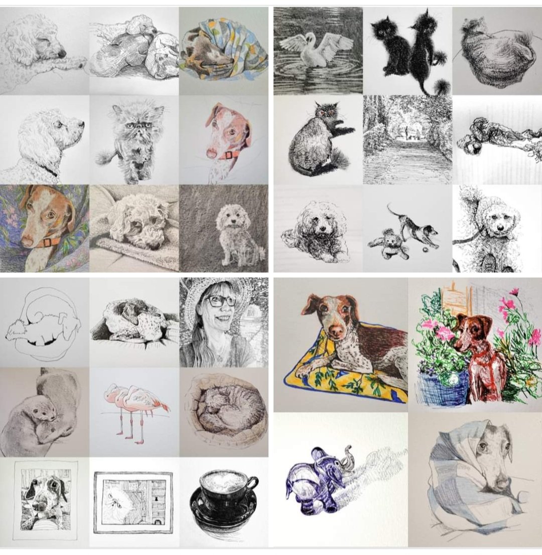 I really enjoyed this year's #DrawingAugust. You never know where it will take you. Thank you for all the lovely feedback, and thanks to all the other artists sharing and inspiring through the month.
