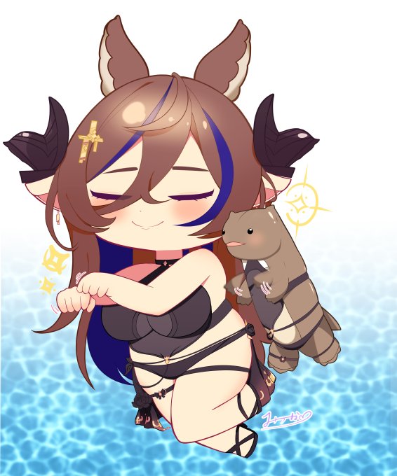 水着フェイトの犬かきヲンが可愛かったので～❤️✨✨ 