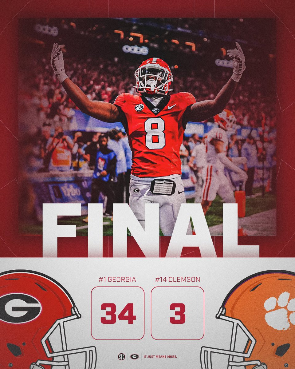 DAWGS DOMINATE IN ATL 💪

<a href="/GeorgiaFootball/">Georgia Football</a> x #ItJustMeansMore