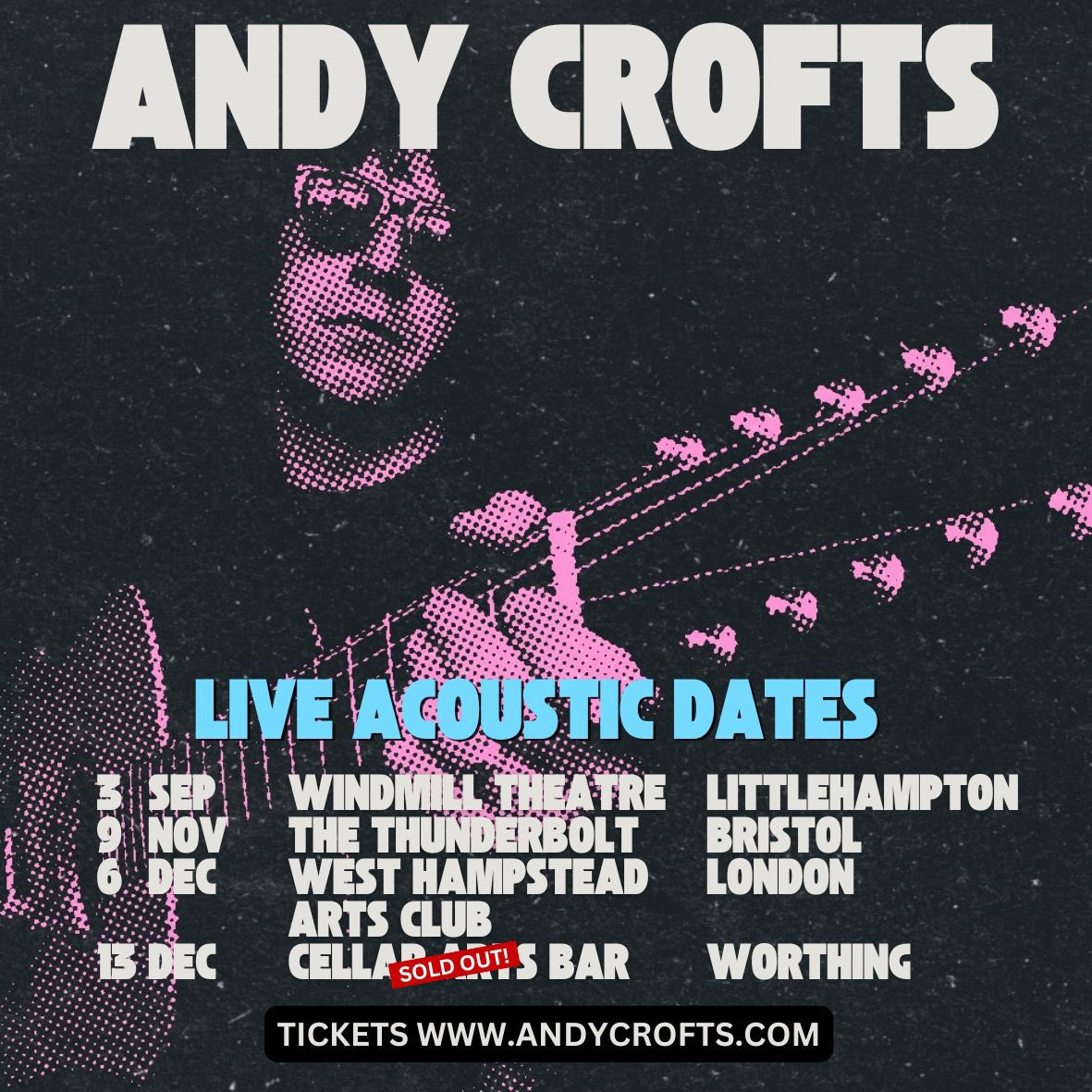 For all of you who didn’t get Oasis tickets. I can assure you there won’t be a problem getting mine 🤣 Get yours here andycrofts.com/tour-dates