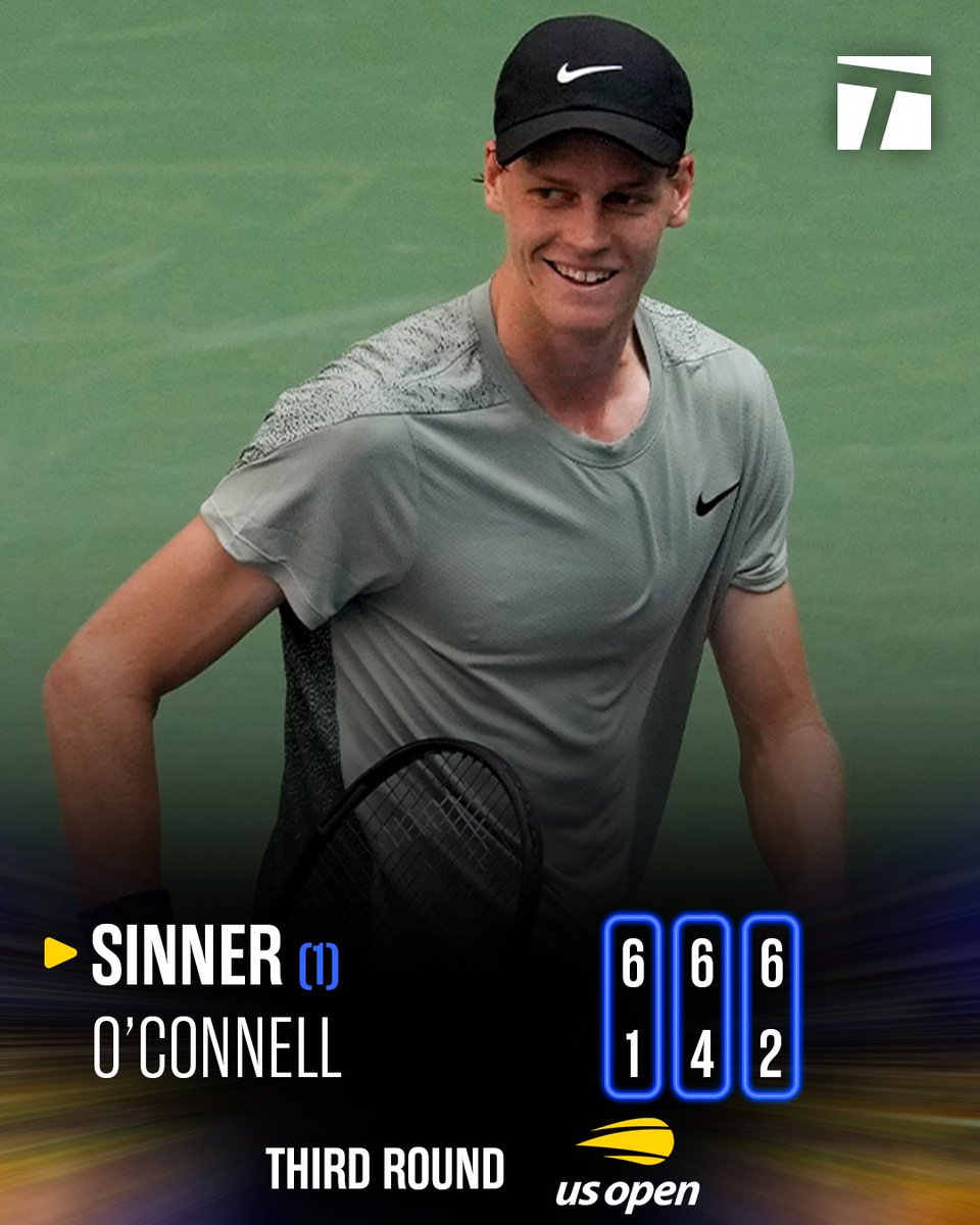 The Sinner streak lives on. 🔥

<a href="/janniksin/">Jannik Sinner</a> | #USOpen