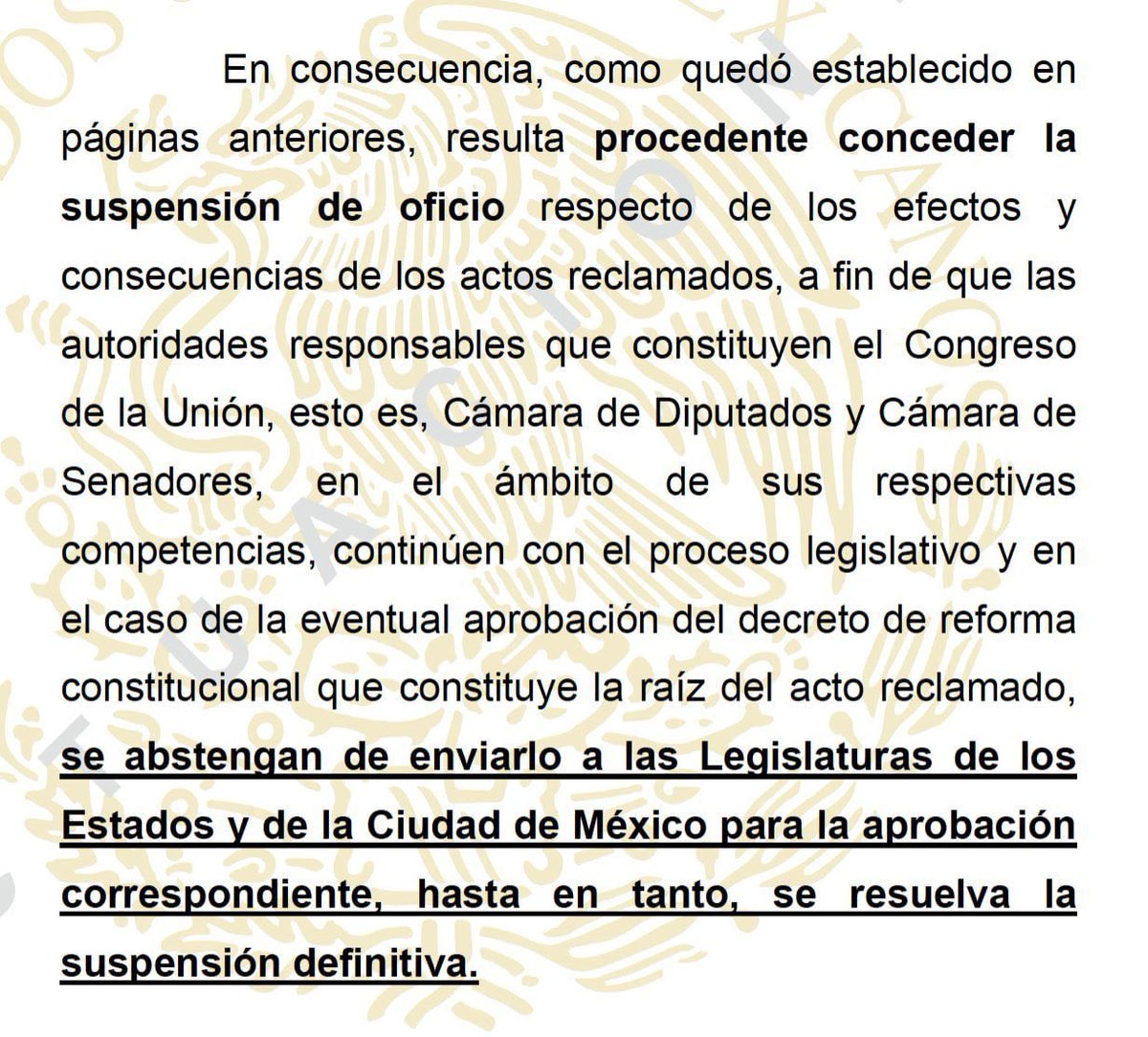 Un juez acaba de suspender el proceso legislativo de la Reforma Judicial:

¿Se puede invalidar la reforma?

Esto depende de cómo respondamos otra pregunta: ¿en México existen reformas constitucionales inconstitucionales?

Varias constituciones en el mundo prohíben algunos cambios