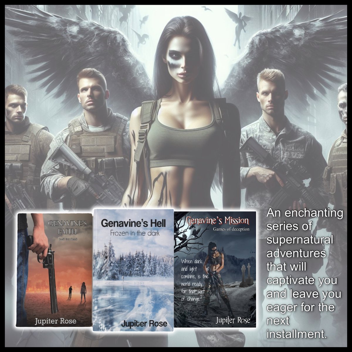 When Hope is Lost, Will Darkness Prevail? 🔥
mybook.to/GenavinesFaith… 
Amid raging war, Gena unlocks a hidden power that makes the celestial battle intensely personal—will she embrace her destiny or succumb to her deepest fears? ⚡️⚠️
What choice will Gena make in the face of such