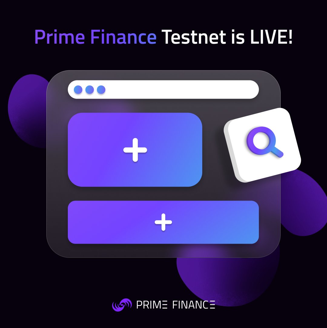 PrimeNumbersFi's tweet photo. We're thrilled to announce that the Prime Finance Testnet v1 is now LIVE!
 👉 https://t.co/a1LTkm068T

Welcome to @PrimeFinanceXYZ.
It's finally time to access the friendliest lending protocol in the world of #DeFi!

$PRNT #PrimeNumbers https://t.co/nneObq5NVD