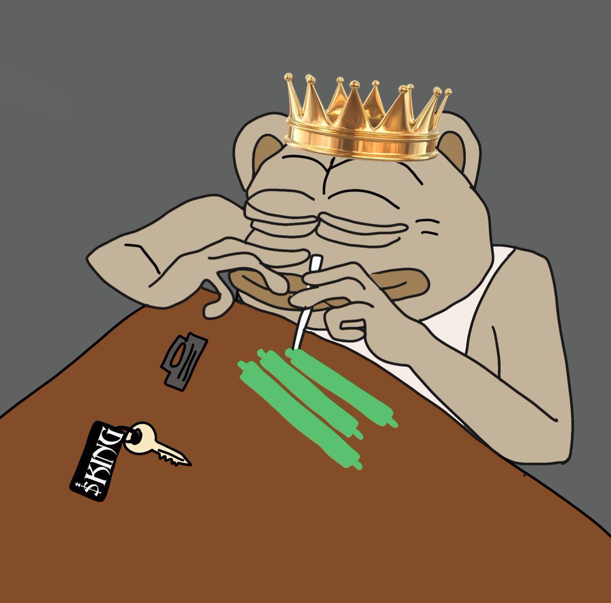 <a href="/NewsyJohnson/">Newsy</a> $KING is a new coin that didn’t get jeeted to oblivion after the initial pump

Holding a $400k floor strong 

Extremely strong community is forming around the 👑 @KingSOLMeme