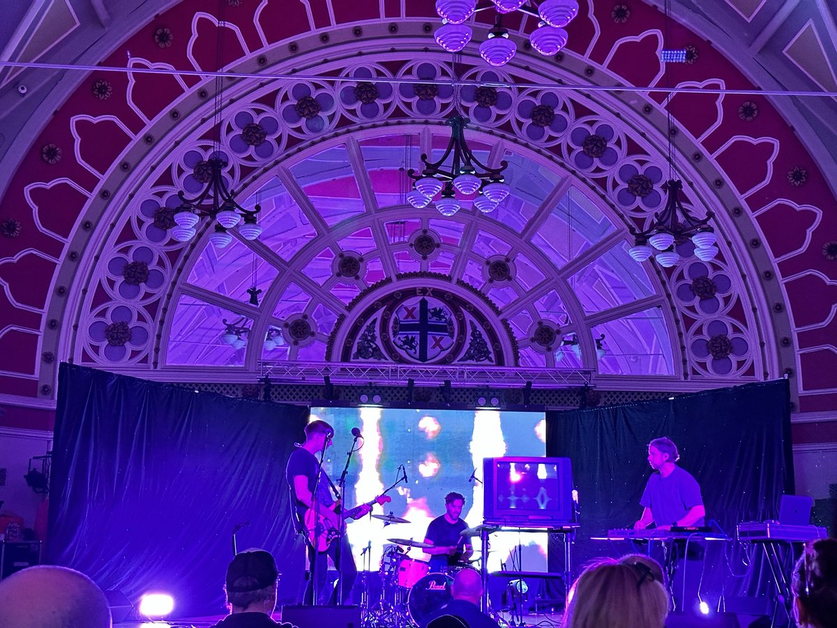 sthelenscouncil's tweet photo. An incredible night of music &amp; performance live from St Helens town hall this evening👏

The Carnival of Creativity celebrations continue as @_tvam take to the stage in tonight’s special double-bill gig🎶

@stealingsheep up next👀 https://t.co/tqTOmOBLgs