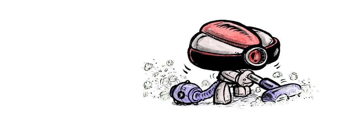 Aspirador robô reverso e depressivo tweet media
