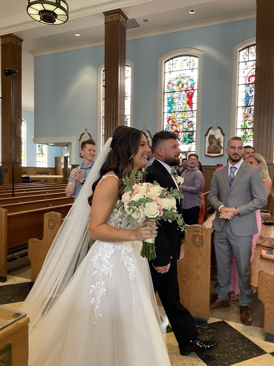 What a beautiful day to celebrate my good friend, Ms. Vella’s wedding!! Congrats to the new Mr. &amp; Mrs. Minuto!! 🤍👰🏻‍♀️💍 @NicoleVella11 #MineolaProud