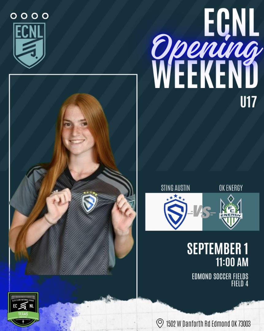 Perfect way to start out the season with a 4-0 win against Tulsa SC!  We are back out tomorrow against OK Energy, and the game info is below ⬇️: 

<a href="/sting_austin/">Sting Austin</a> @stingatx_2008 #ecnlgirls <a href="/ECNLgirls/">ECNL Girls</a> #braveboldone